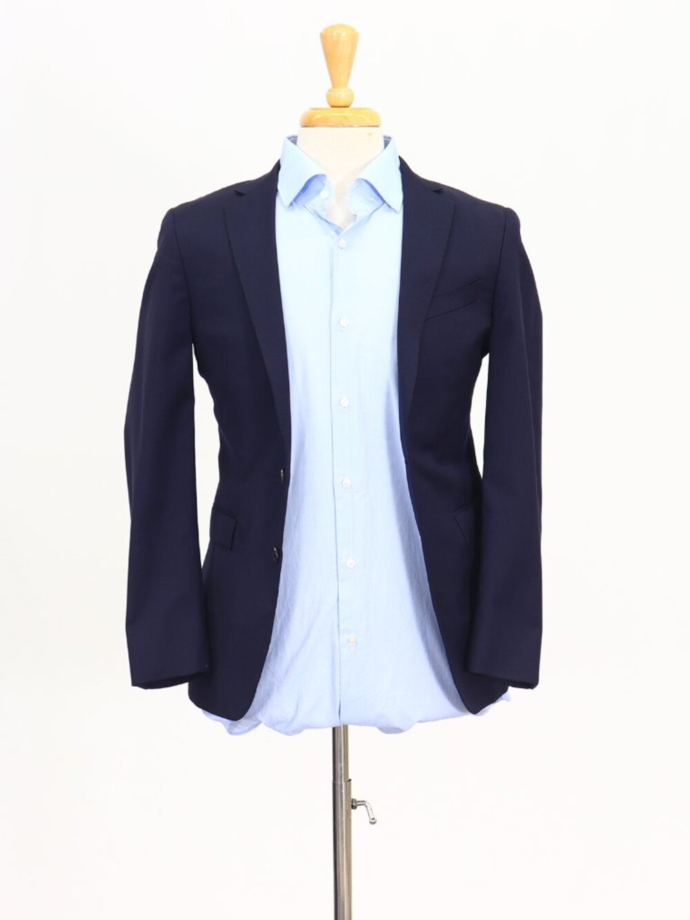 Hugo Boss 34R Navy Blazer Sport Coat Jacket 2-Button Solid Y926